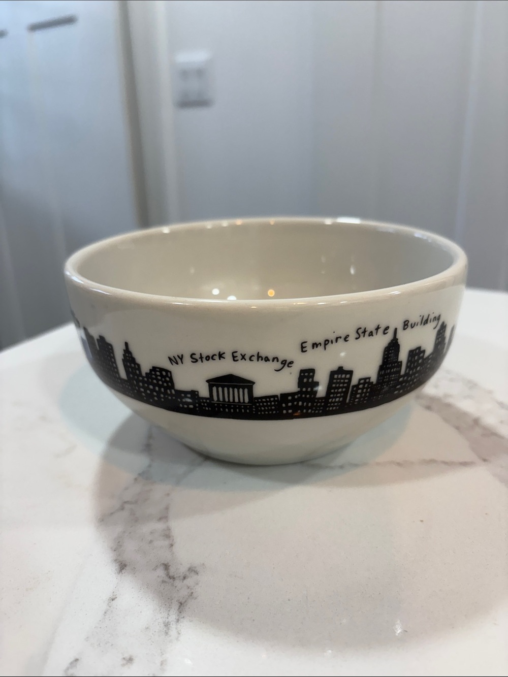 FISHS EDDY New York City Ceramic Skyline Bowl